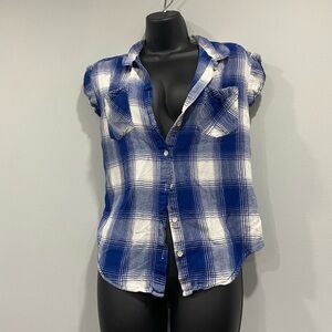 Y2K plaid tee shirt